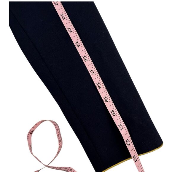 J Crew Tailored Lady Jacket Women Size 10 Navy Wool Ruffles Nautical Gold F6066 - Picture 16 of 16